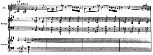 フォーレ「ピアノとオーケストラのための幻想曲」第５小節