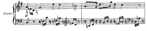 フォーレ「ピアノとオーケストラのための幻想曲」第99小節