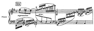 フォーレ「ピアノとオーケストラのための幻想曲」第447小節