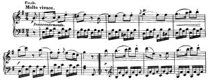 ハイドンのピアノソナタ XVI-34 第3楽章