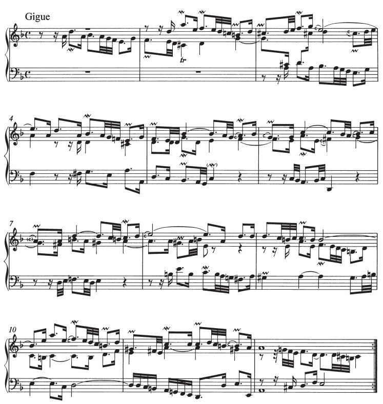 フランス組曲第１番よりジーグ