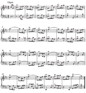 バッハのフランス組曲第２番よりジーグ