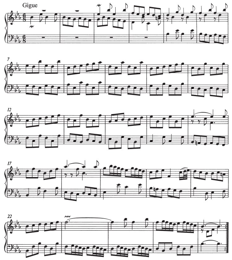 フランス組曲第４番ジーグ