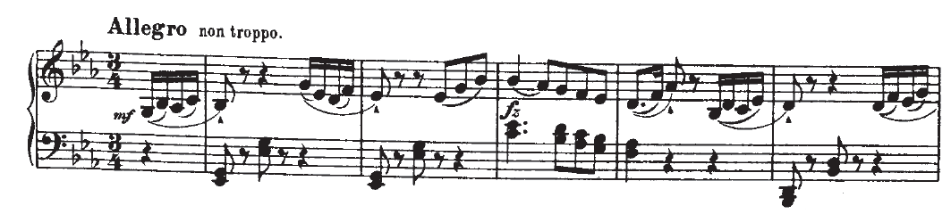 ハイドン ピアノソナタ Hob XVI/49 第1楽章