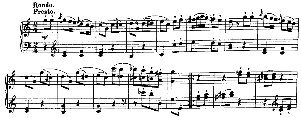 ハイドン ピアノソナタ Hob XVI/48 第3楽章