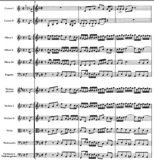 バッハブランデンブルク協奏曲第１番第１楽章冒頭